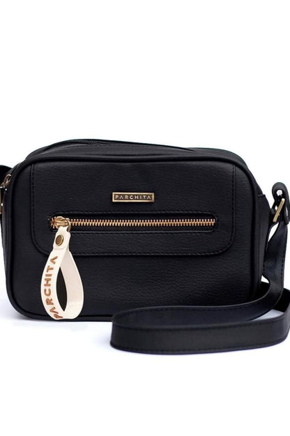 PARCHITA Shitake Black Handbag | Uniquely Claudia Boutique 