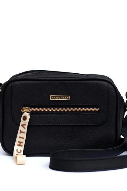 PARCHITA Shitake Black Handbag | Uniquely Claudia Boutique 