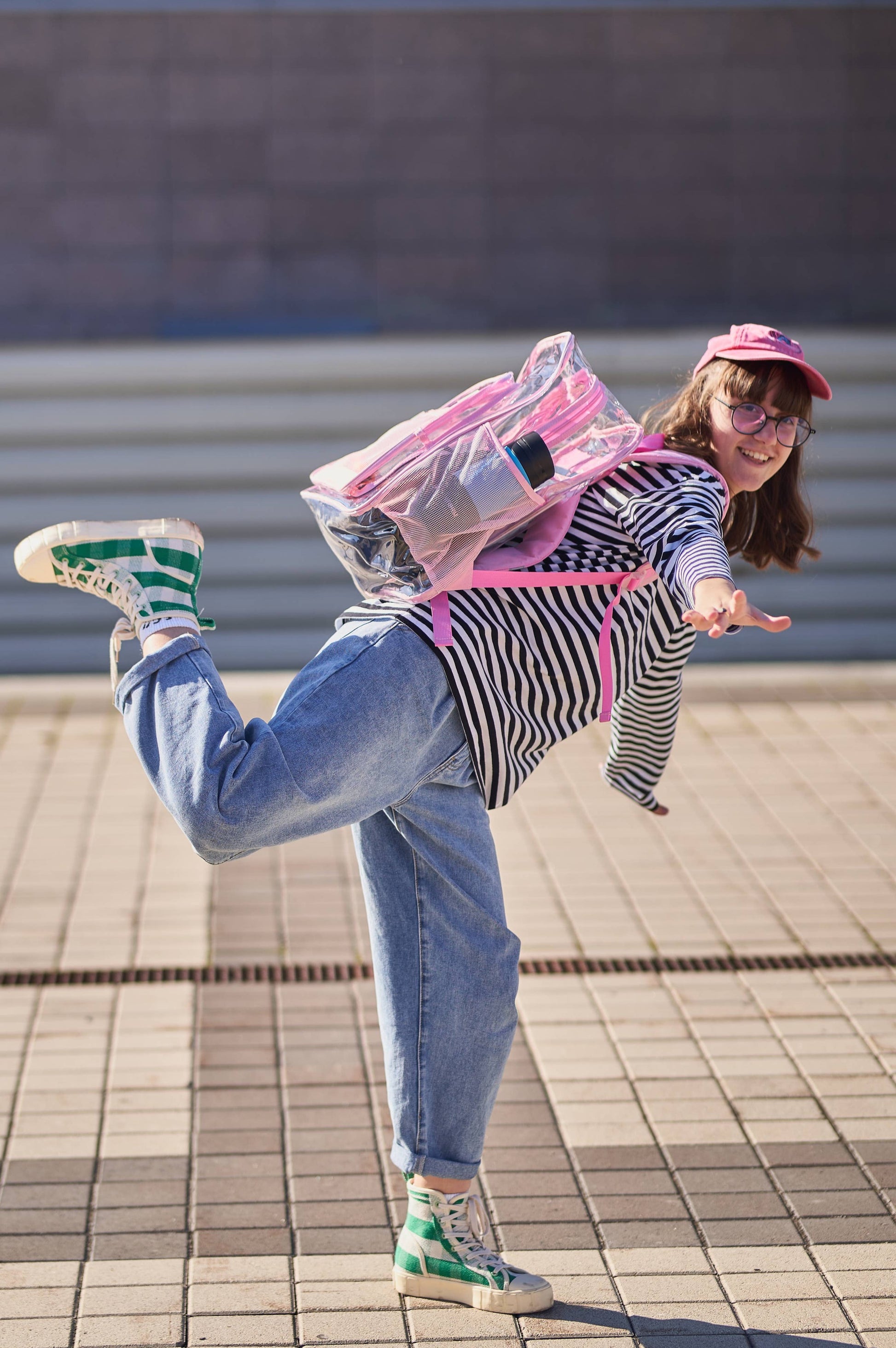 Pink Clear Backpack | Uniquely Claudia Boutique
