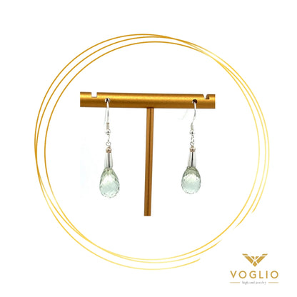 Prasiolite Sterling Silver Earrings | Uniquely Claudia Boutique