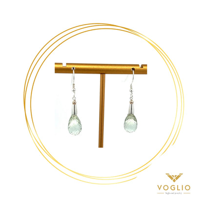 Prasiolite Sterling Silver Earrings | Uniquely Claudia Boutique