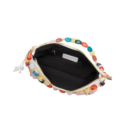 Rhodes Ivory Vegan Leather Shoulder Bag - Uniquely Claudia Boutique
