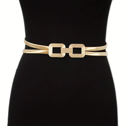 Connecting Squares Double Stretch Belt - Uniquely Claudia Boutique
