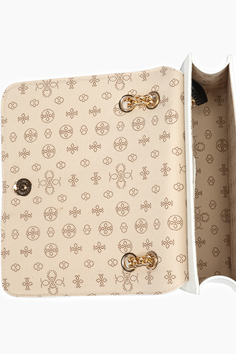Scarlett Bowtie Dual Crossbody Bag: White - Uniquely Claudia Boutique