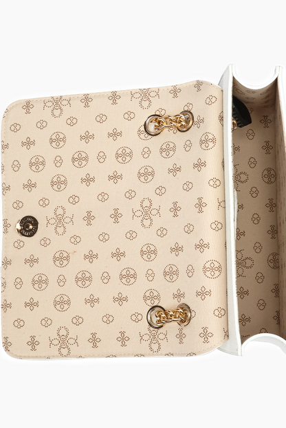 Scarlett Bowtie Dual Crossbody Bag: White - Uniquely Claudia Boutique