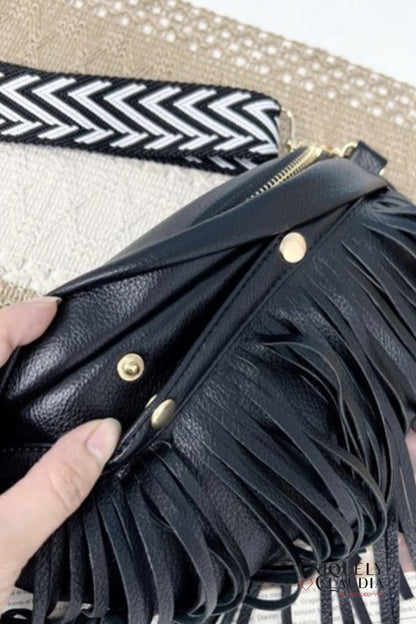 Sophia Fringe Convertible Crossbody | Uniquely Claudia Boutique