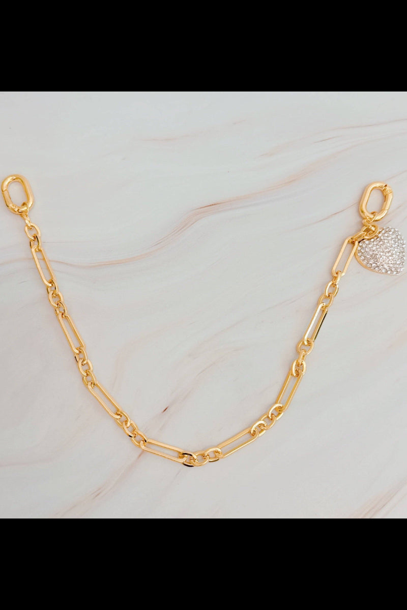 Sparkly Big Heart Bag Charm - Uniquely Claudia Boutique