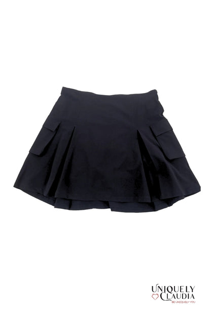 Stephanie Black Cargo Skort