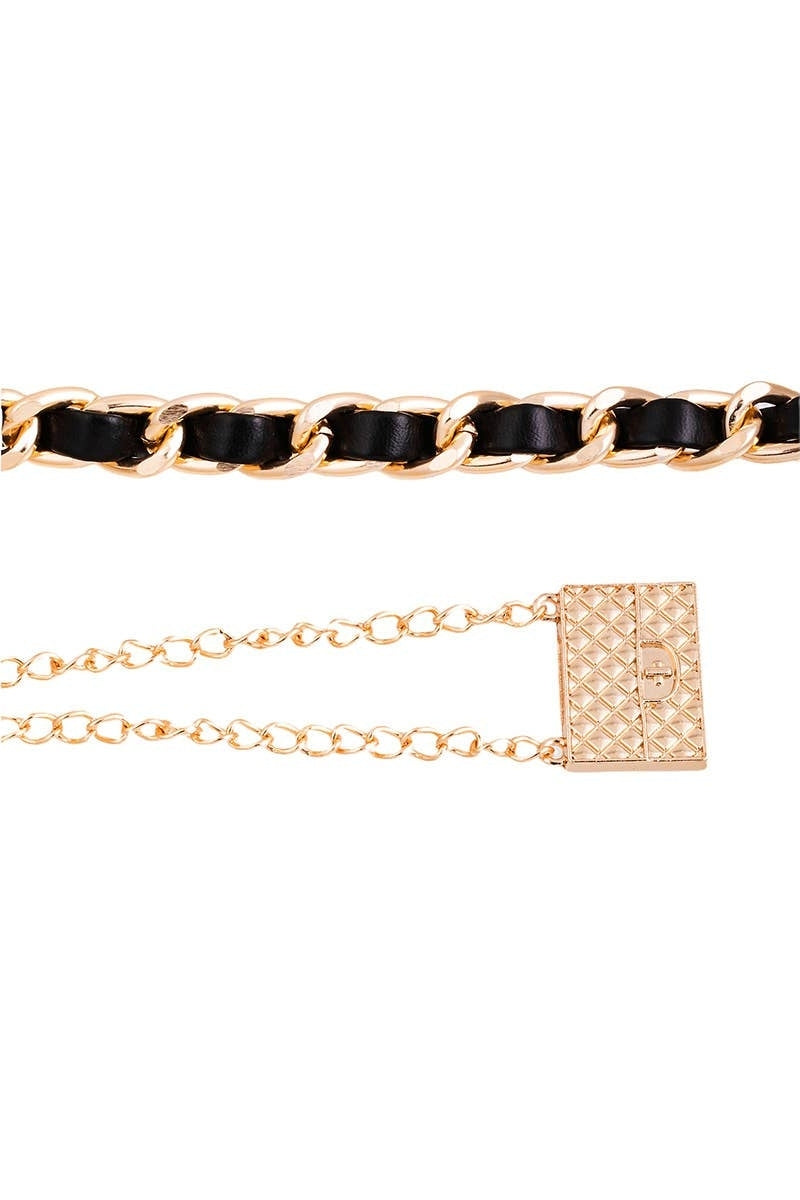 Strap Chain Link Fashion Belt | Uniquely Claudia Boutique 
