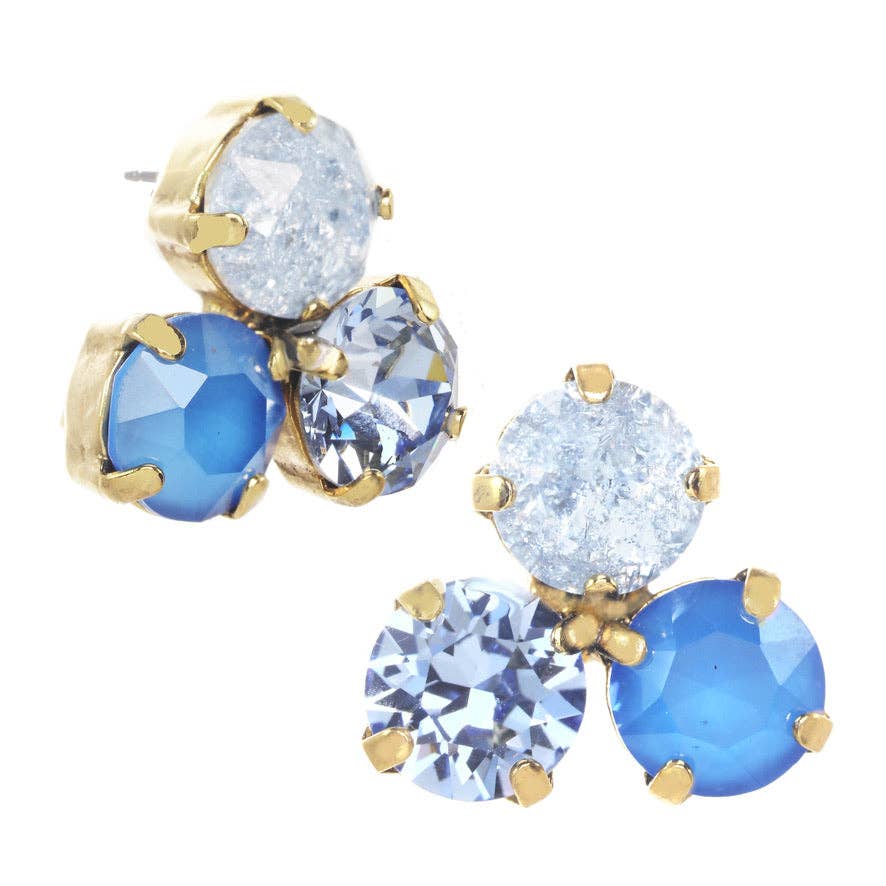 TOVA Ines ICE Blue Earrings