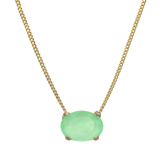 TOVA Iza Electric Green Necklace
