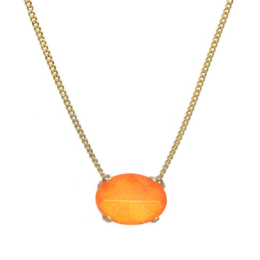 TOVA Iza Electric Orange Necklace - Uniquely Claudia Boutique