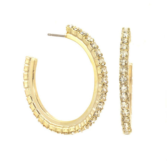TOVA Jonquil Slim Hoop Earrings