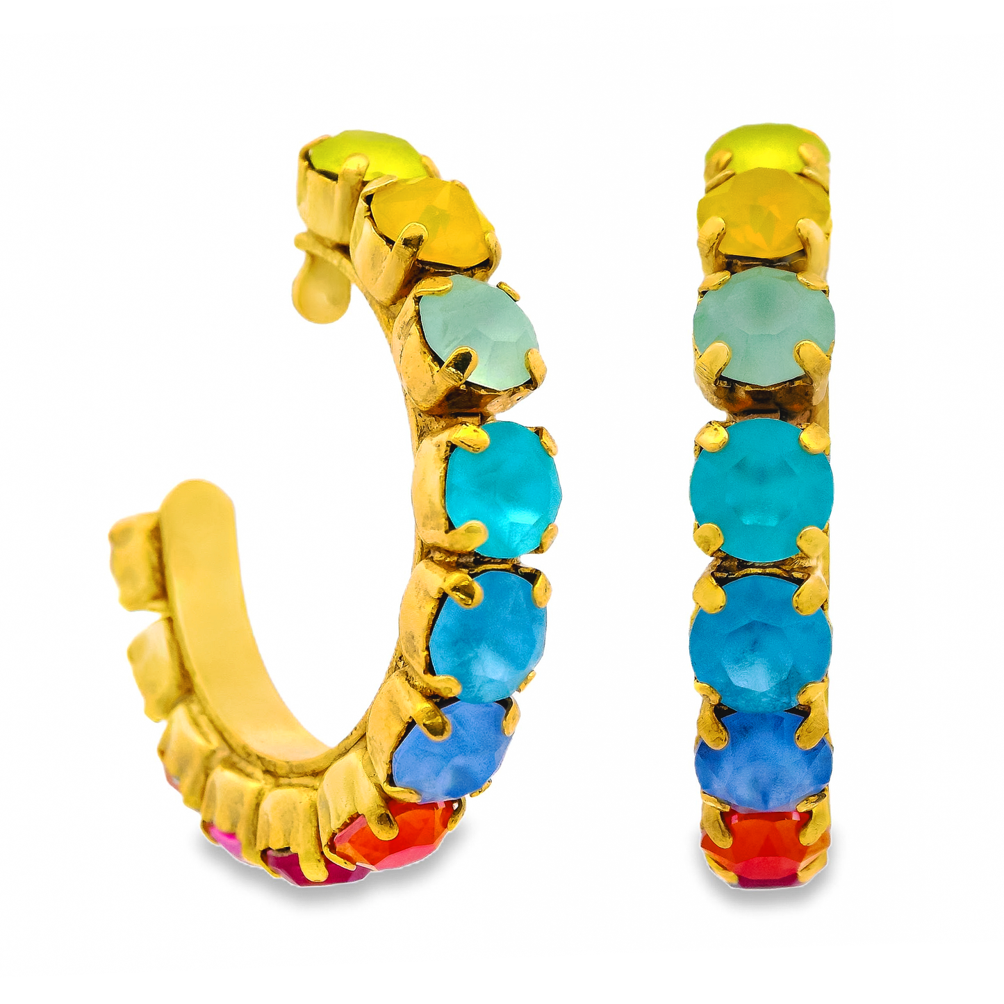 Jubilee Hoop Earrings in Candy Crush Colors - Uniquely Claudia Boutique