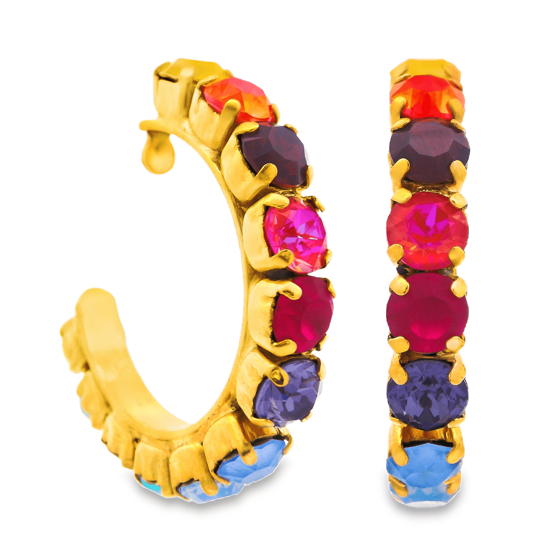 Jubilee Hoop Earrings in Candy Crush Colors - Uniquely Claudia Boutique