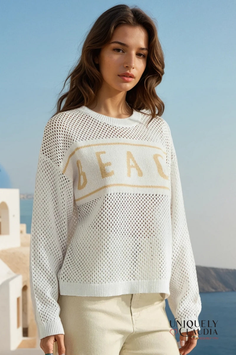The Beach is Calling Knit Top | Uniquely Claudia Boutique