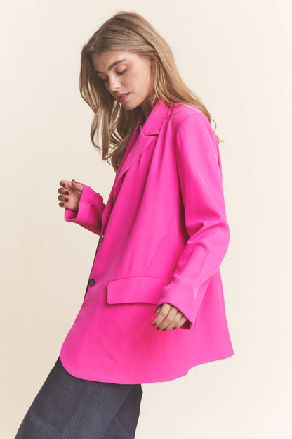 The Boyfriend Button Down Blazer | Uniquely Claudia Boutique