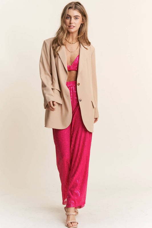 The Boyfriend Button Down Blazer | Uniquely Claudia Boutique