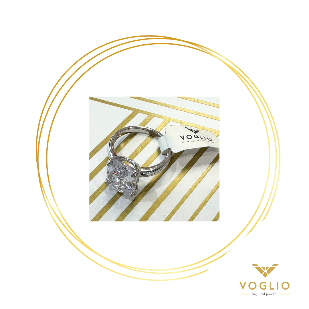 VOGLIO: Bling CZ Sterling Silver Ring | Uniquely Claudia Boutique 