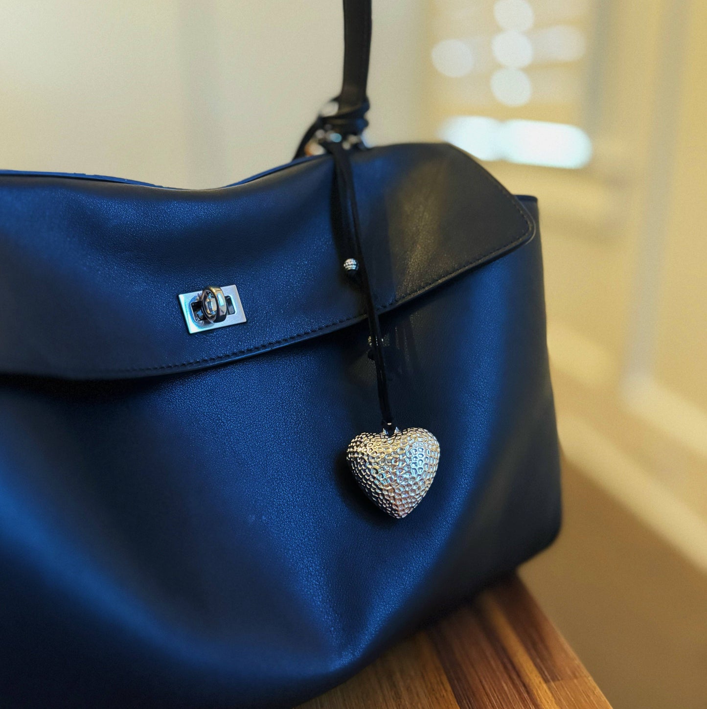Puffy Big Heart Bag Charm - Uniquely Claudia Boutique