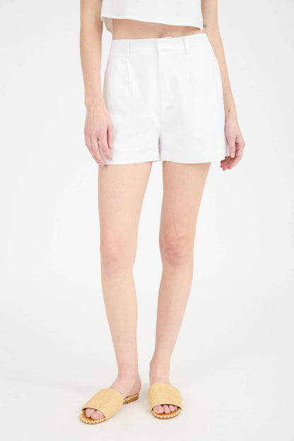 HIGH WAIST FRONT PLEAT SHORTS - Uniquely Claudia Boutique