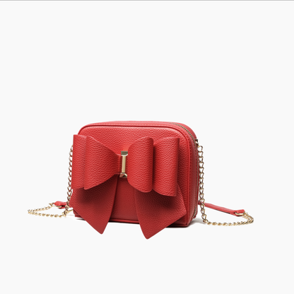 Chloe Bow Red Mini Crossbody Bag