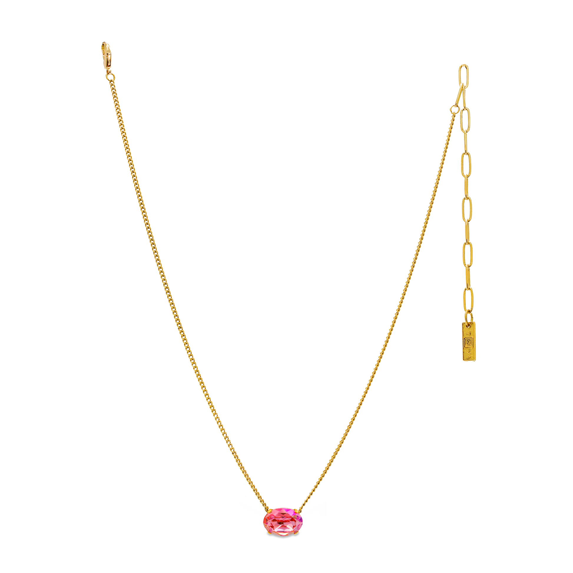 TOVA Iza Candy Crush Fuchsia Matte Necklace - Uniquely Claudia Boutique
