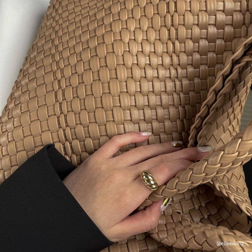 MELIE BIANCO: Johanna Nude Recycled Vegan Shoulder Bag - Uniquely Claudia Boutique