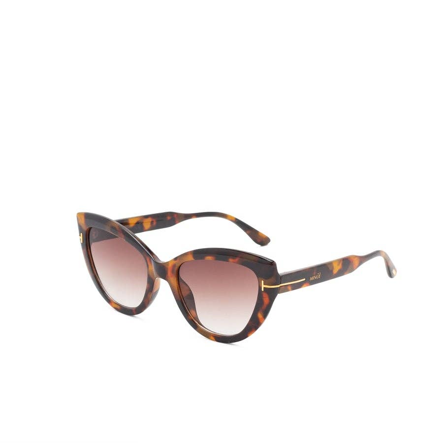 MINUE: Aretha Tortoise Sunglasses