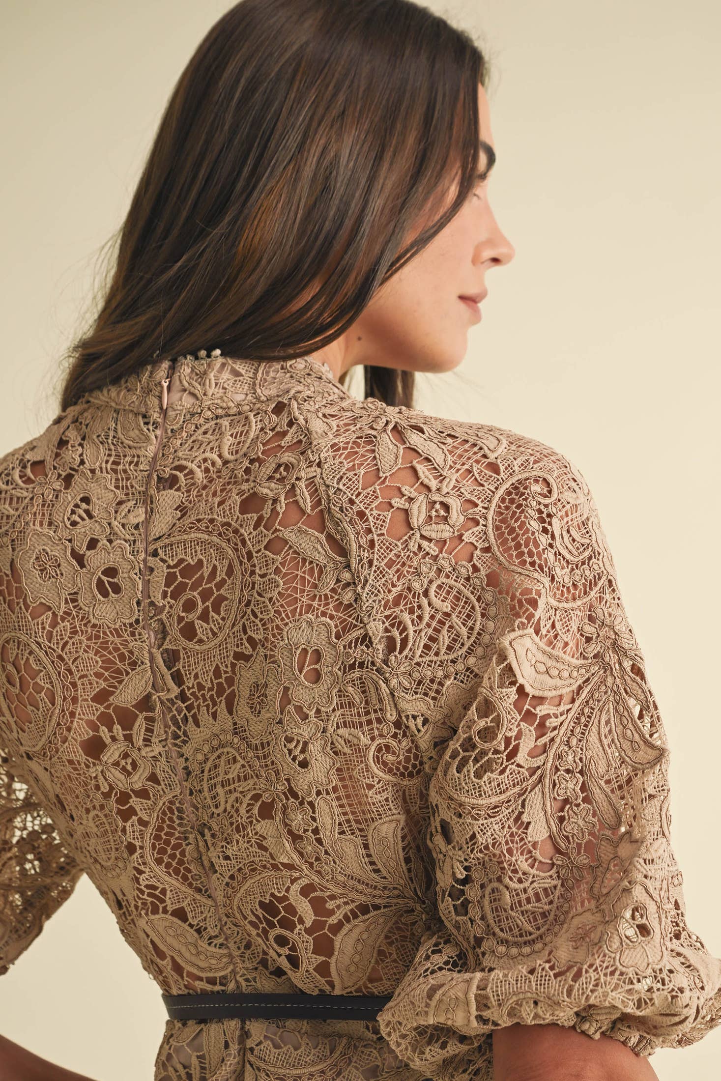 Crochet Lace VIctorian style Mini Dress - Uniquely Claudia Boutique