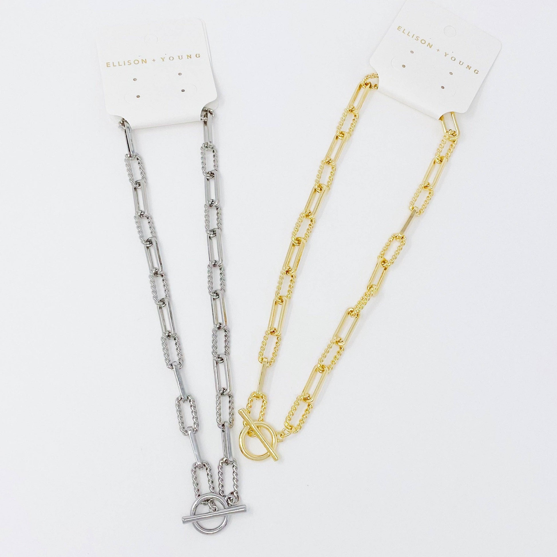 Toggle Chain Gold-Plated Link Necklace - Uniquely Claudia Boutique