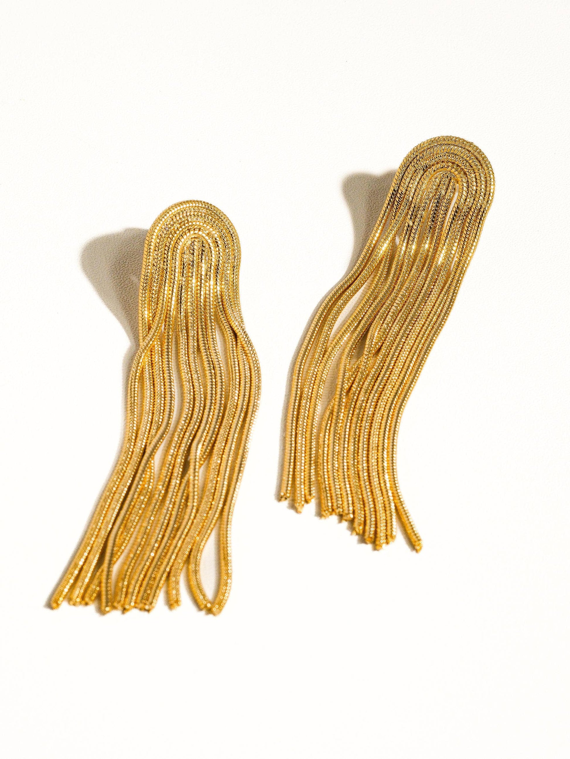 Clarissa Non-Tarnish Dressy Tassel Earring - Uniquely Claudia Boutique