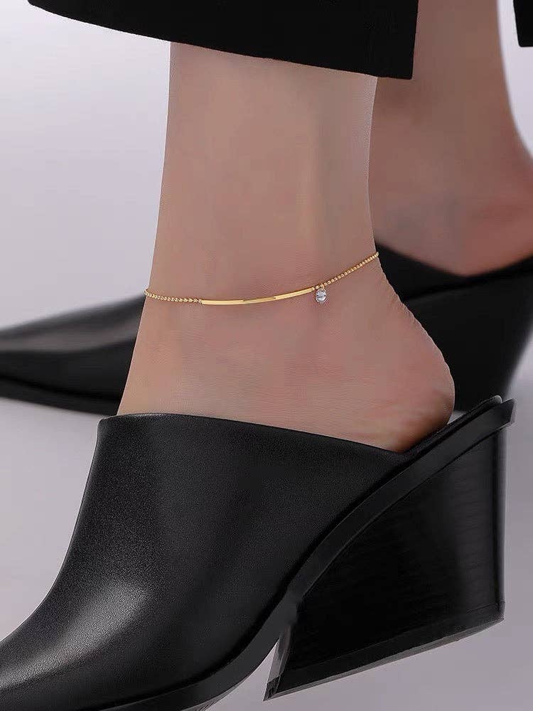 Bling & Bar Anklet