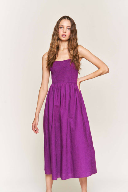 Mandy Sleeveless Midi Dress | Uniquely Claudia