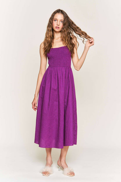 Mandy Sleeveless Midi Dress | Uniquely Claudia