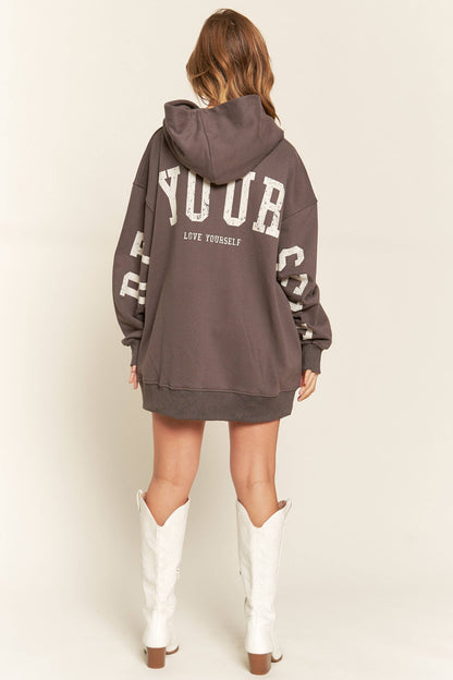 Be Yourself Hoodie Oversized Sweatshirt | Uniquely Claudia Boutique
