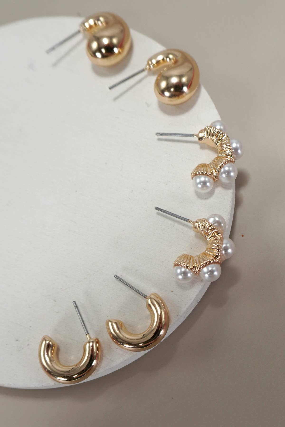 Trio Huggie Earrings | Uniquely Claudia 
