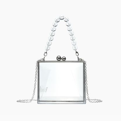 Bella Top Handle Clear Clutch | Uniquely Claudia 