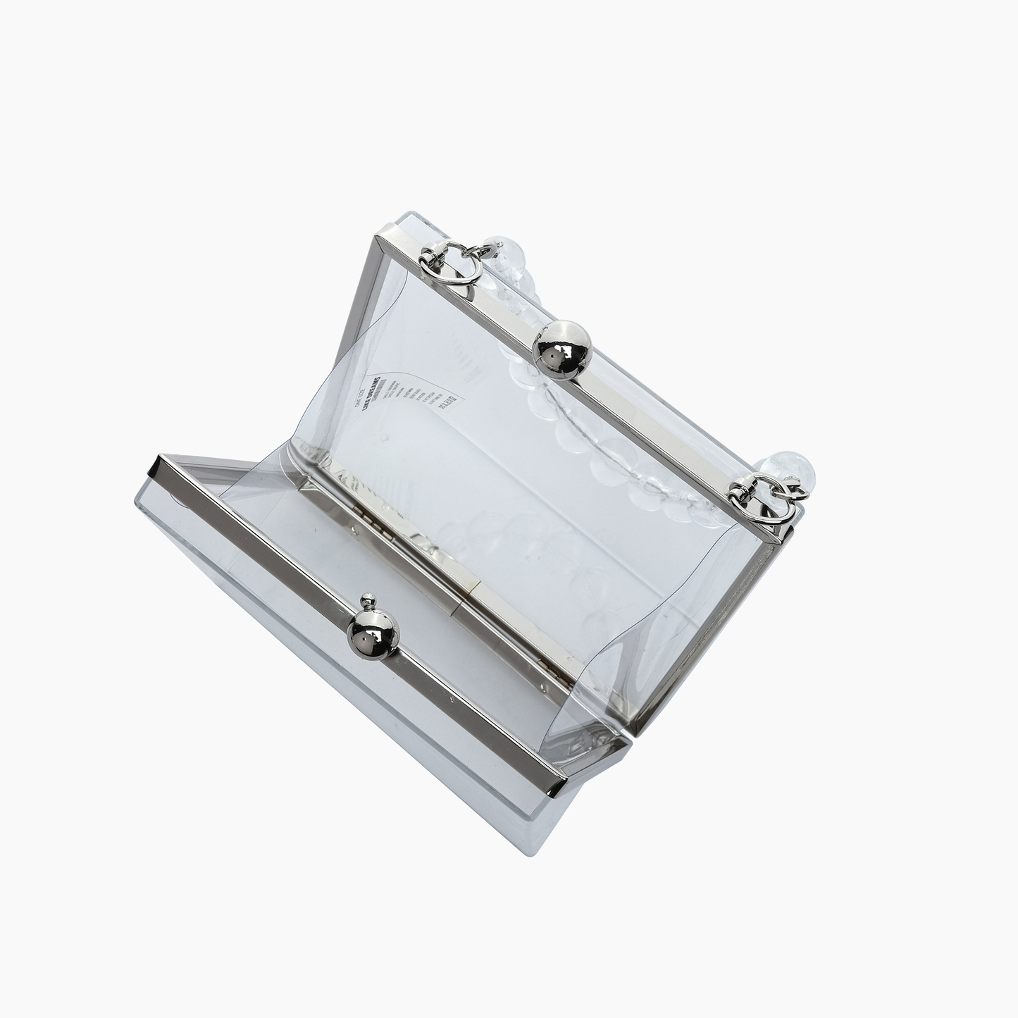 Bella Top Handle Clear Clutch | Uniquely Claudia 