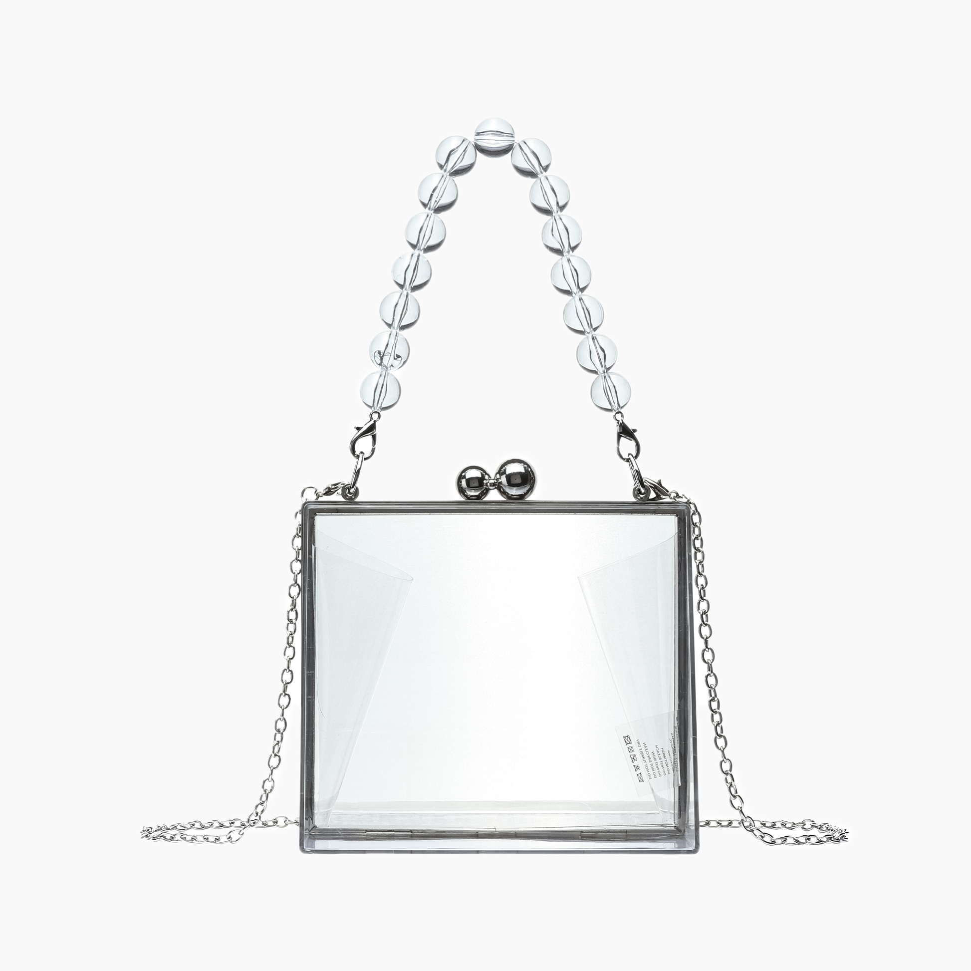 Bella Top Handle Clear Clutch | Uniquely Claudia 