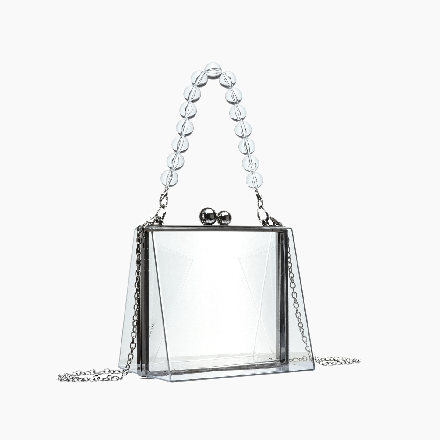 Bella Top Handle Clear Clutch | Uniquely Claudia 