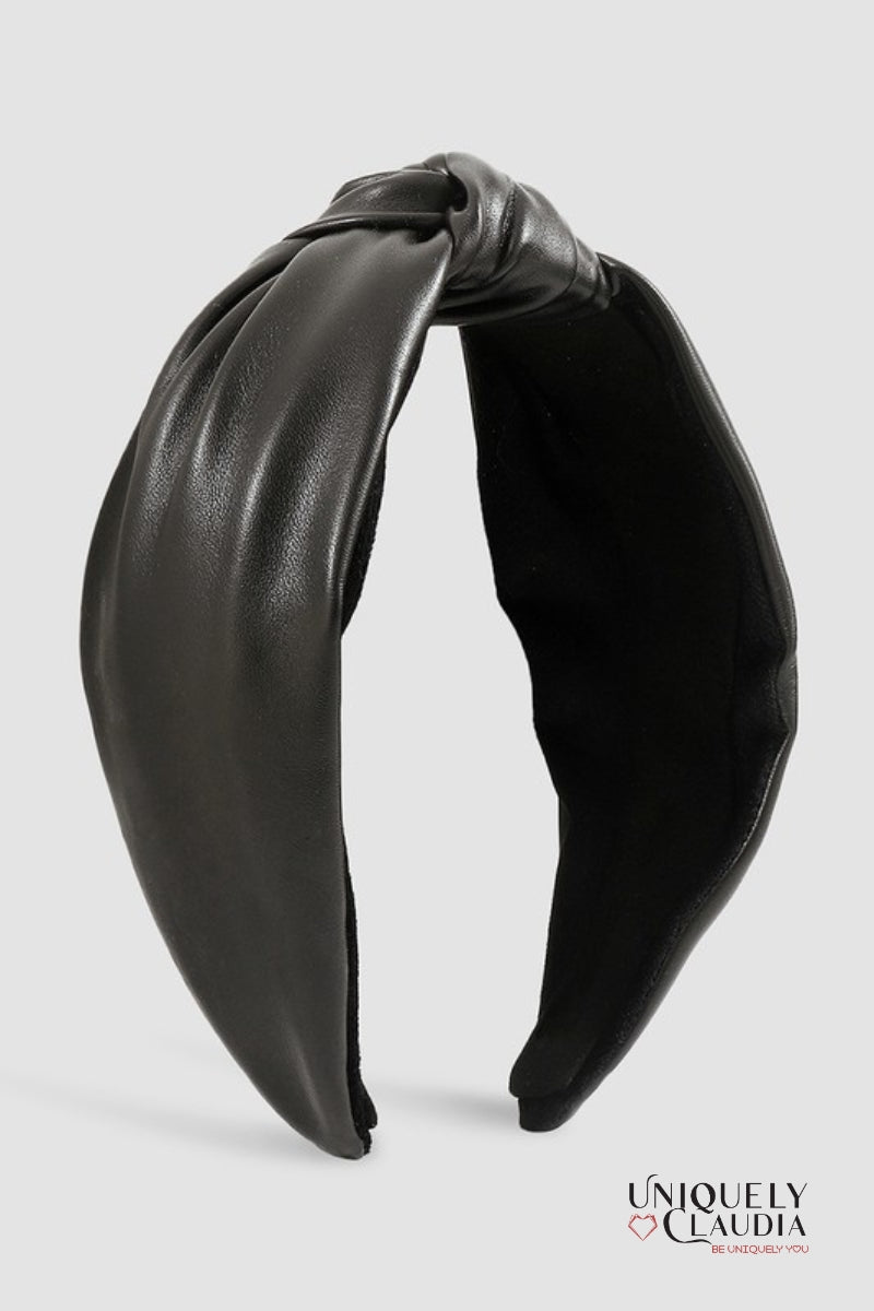 Twisted Vegan Leather Headband | Uniquely Claudia Boutique
