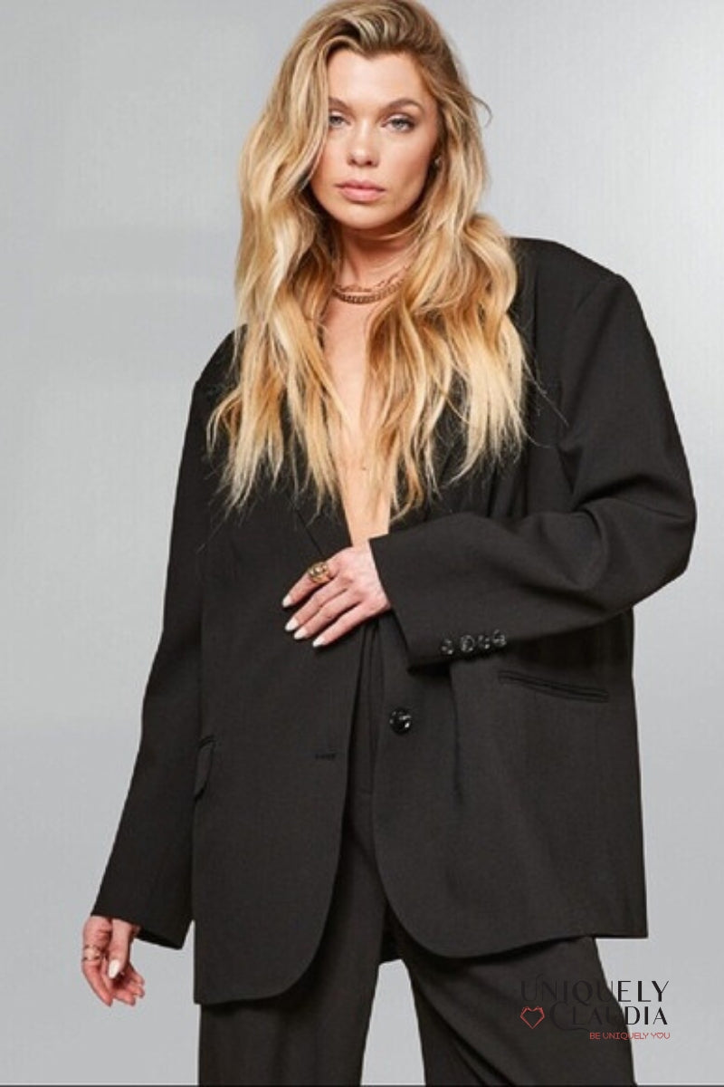 Irisa Oversized Boyfriend Blazer | Uniquely Claudia Boutique