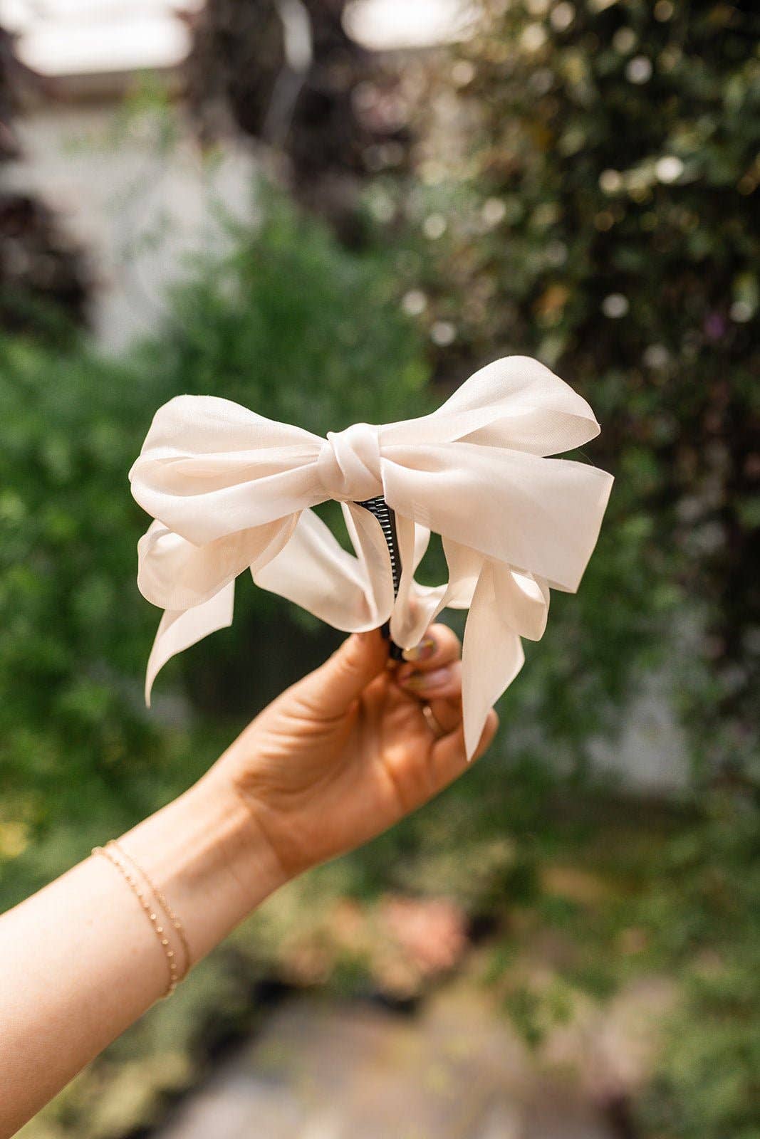 Chiquita Sheer Bow Banana Claw Clip | Uniquely Claudia Boutique 