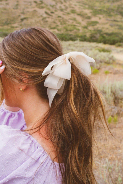 Chiquita Sheer Bow Banana Claw Clip | Uniquely Claudia Boutique 