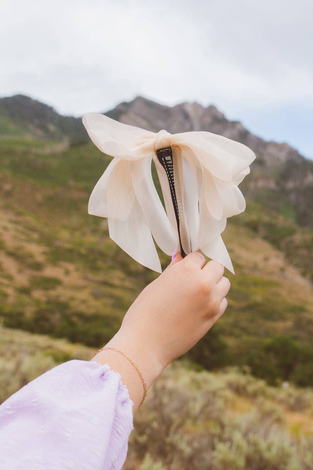 Chiquita Sheer Bow Banana Claw Clip | Uniquely Claudia Boutique 