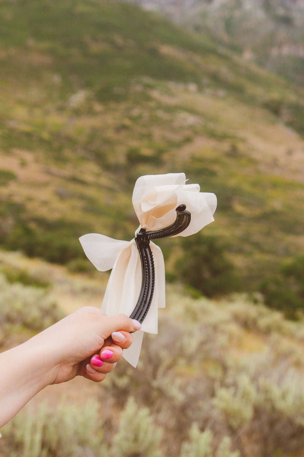 Chiquita Sheer Bow Banana Claw Clip | Uniquely Claudia Boutique 
