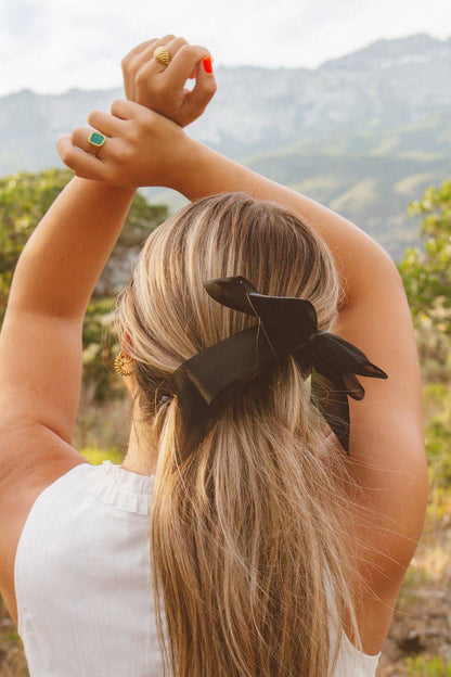 Chiquita Sheer Bow Banana Claw Clip | Uniquely Claudia Boutique 