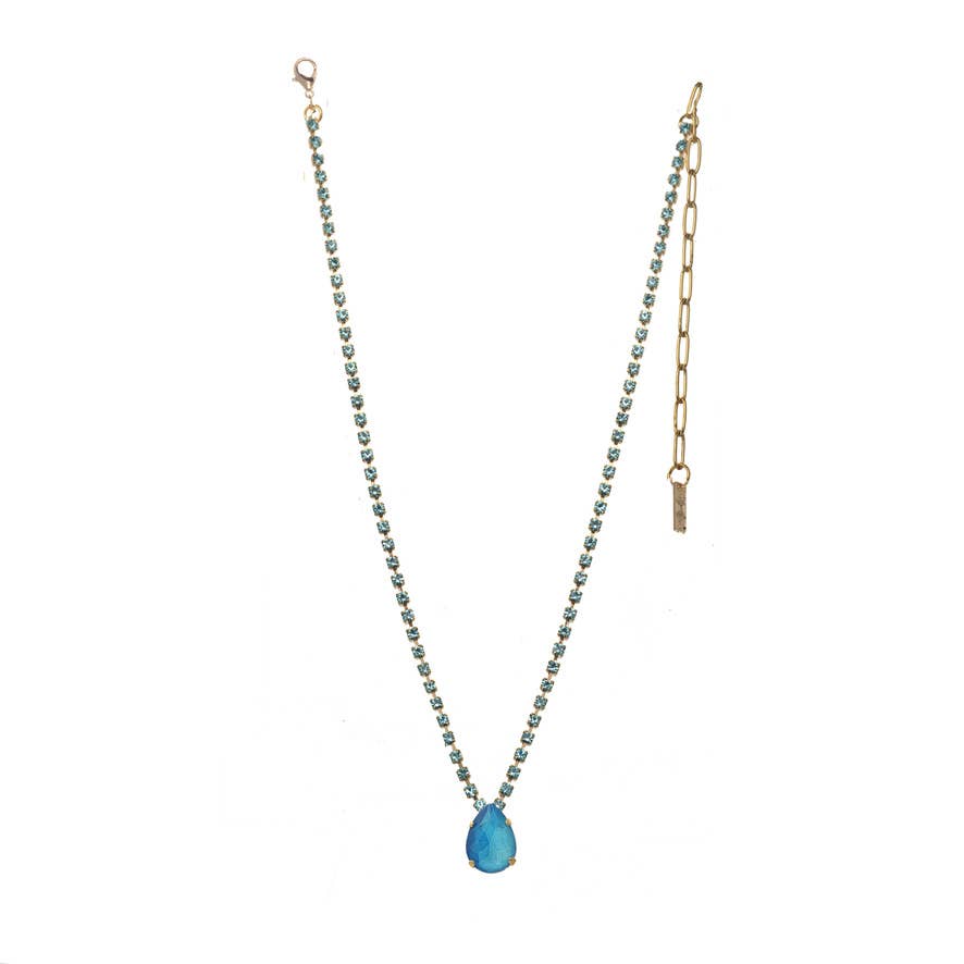 TOVA Milli Necklace in Electrics: Electric Blue