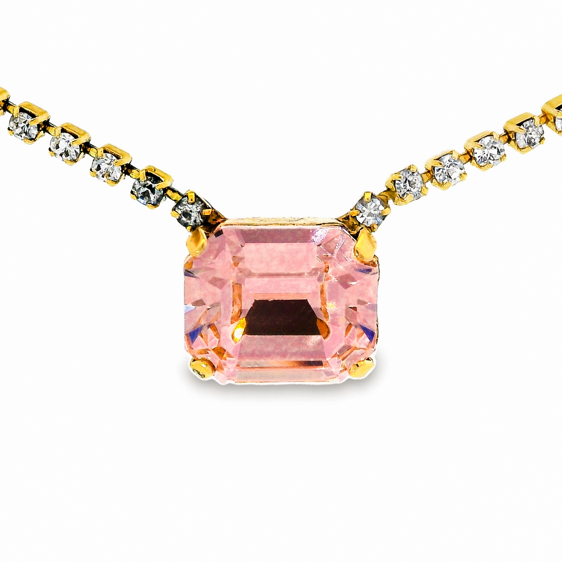 TOVA Rhys Vintage Rose Rectangle Necklace | Uniquely Claudia